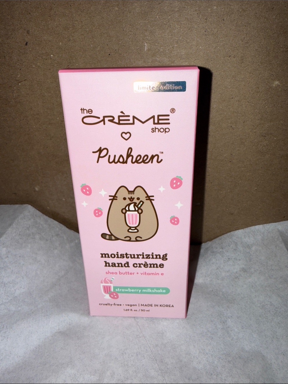 The Crème Shop Pusheen Strawberry Milkshake Moisturizing Hand Crème